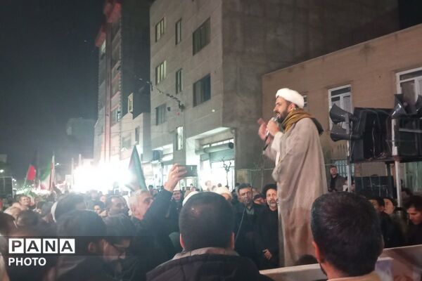 خروش عظیم مردم نصیر شهر در دسته عزاداری شهادت آیت الله امام خامنه ای (قدس سره)
