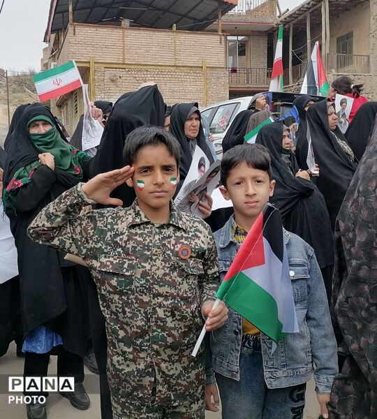 راهپیمایی روز جهانی قدس در شهر بار نیشابور
