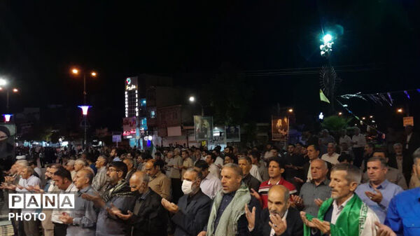 نود و هفت شب حضور حماسی و با شکوه مردم کوهدشت، در میدان امام خمینی(ره)