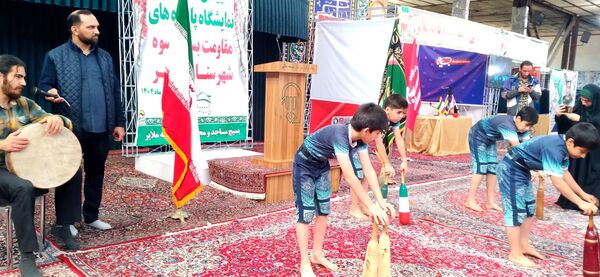  آیین افتتاحیه نمایشگاه پایگاه‌های مقاومت بسیج اسوه‌ شهرستان ملایر