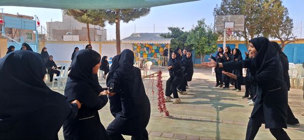 افتتاحیه المپیاد ورزشی در دبیرستان فرزانگان دوره اول 