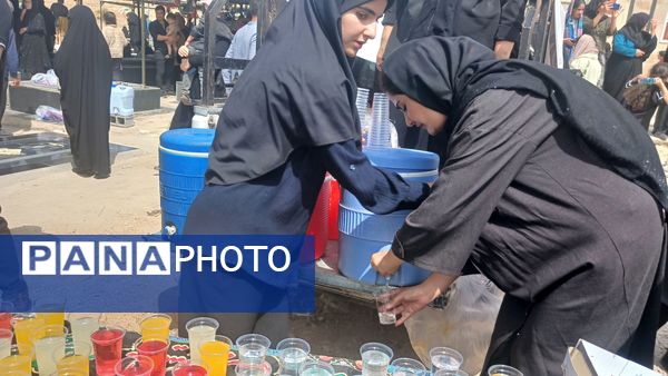 مراسم عاشورای حسینی در گلزار شهدای شهرستان لنده