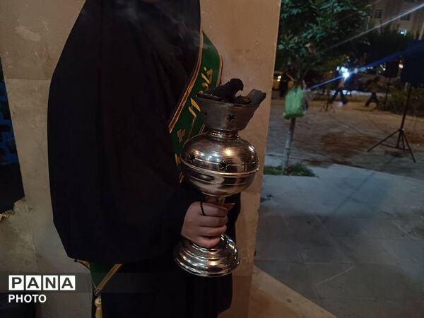مراسم عزاداری امام هشتم توسط هیئت نوجوانان پسر ام‌البنین (ع) 