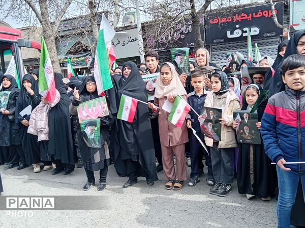 حضور پرشور مردم انقلابی شهرستان نیشابور در نماز جمعه روز جهانی قدس 