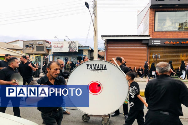 عزاداری مردم متدین املش در سومین روز شهادت امام حسین