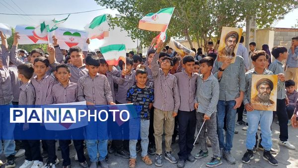 تجمع مردم قلعه‌گنج در حمایت از مردم غزه و محکومیت رژیم صهیونیستی 