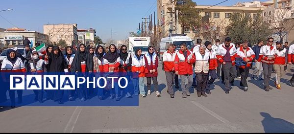 حضور پر شور مردم ساوه در یوم الله ۲۲ بهمن