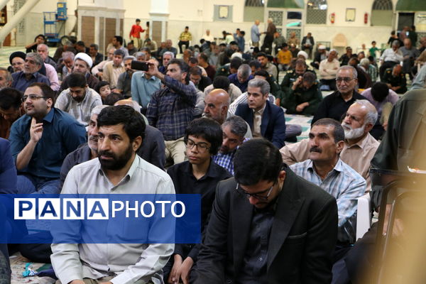 مراسم بزرگداشت شهدای خدمت در مسجد جامع شهرستان آباده 