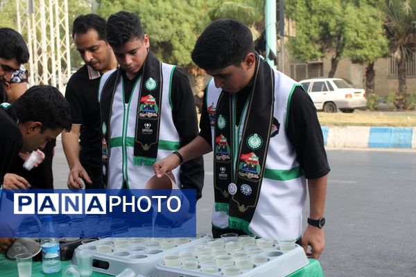 موکب‌ عشاق‌الحسین سازمان دانش‌آموزی، میزبان جاماندگان اربعین حسینی در هرمزگان