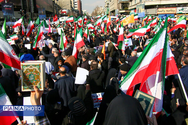 راهپیمایی محکومیت اقدامات تروریستی آمریکا و رژیم صهیونیستی علیه ملت ایران