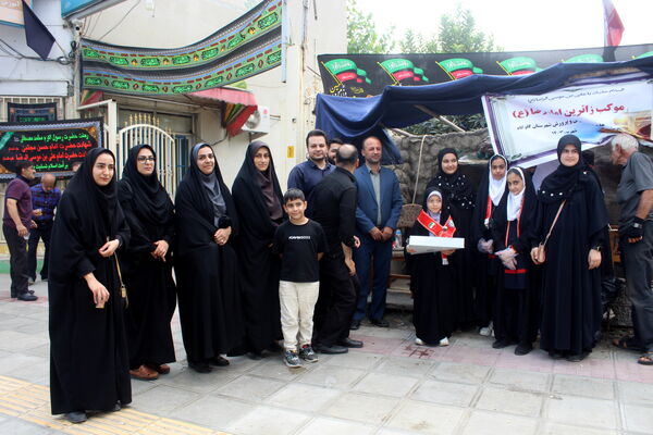 میزبانی دانش‌آموزان گلوگاهی از مسافران و زائران رضوی 