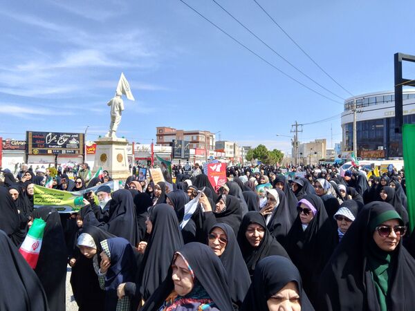 راهپیمایی باشکوه روز قدس در شهرستان گلبهار
