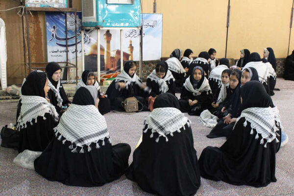 جلوه‌هایی از حلقه‌های صالحین نوجوانان بسیجی در شهر جعفریه