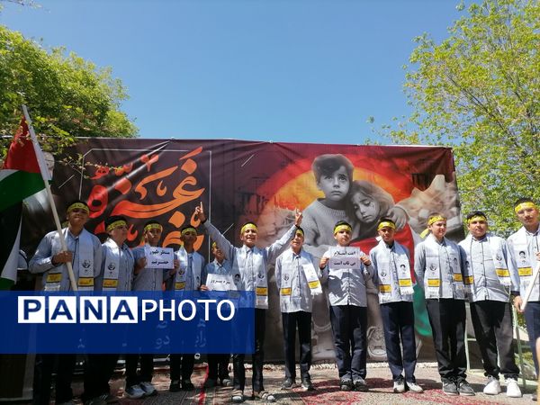 نوجوانان وجوانان زرقانی ثابت کردندکه با مردم فلسطین هم درد هستند 