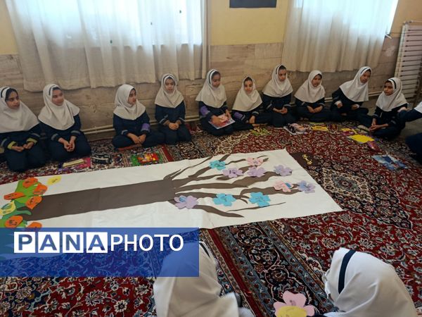 نقاشی همگانی با موضوع صرفه‌جویی در مصرف آب ، گاز و برق