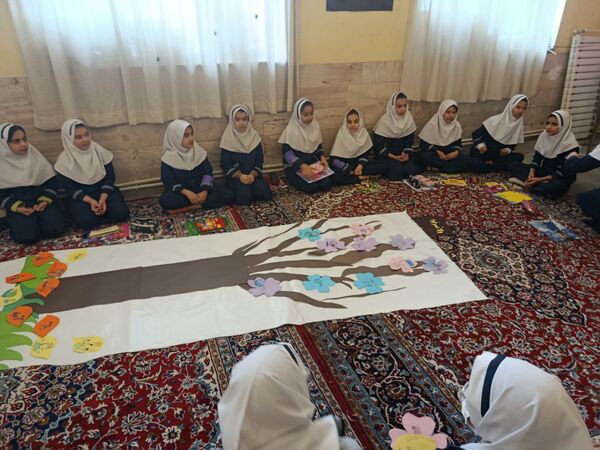 نقاشی همگانی با موضوع صرفه‌جویی در مصرف آب ، گاز و برق