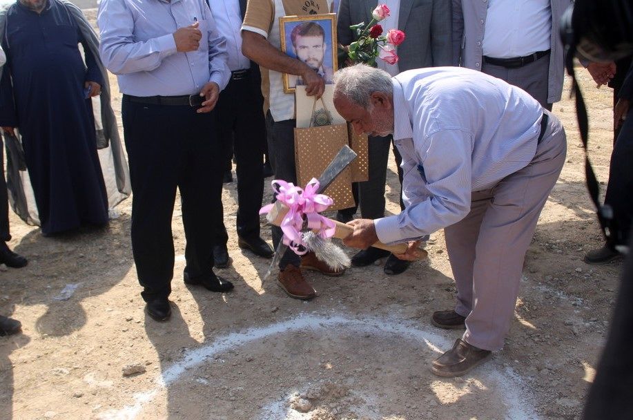 آیین شروع عملیات اجرایی دبیرستان 12 کلاسه شهید اسماعیل محمدپور در تنگک بوشهر