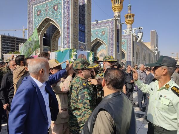 تشییع پیکر مطهر شهید مرزبان سجاد صیامی 