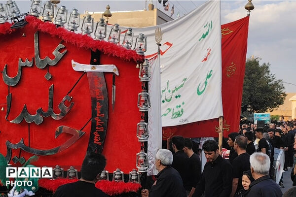 سوگ و ارادت عزاداران حسینی در شهر صغاد