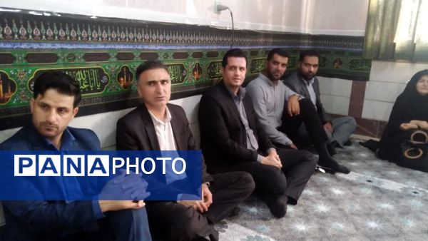 مراسم زیارت عاشورا و درس اخلاق در مدرسه زینب کبری شازند