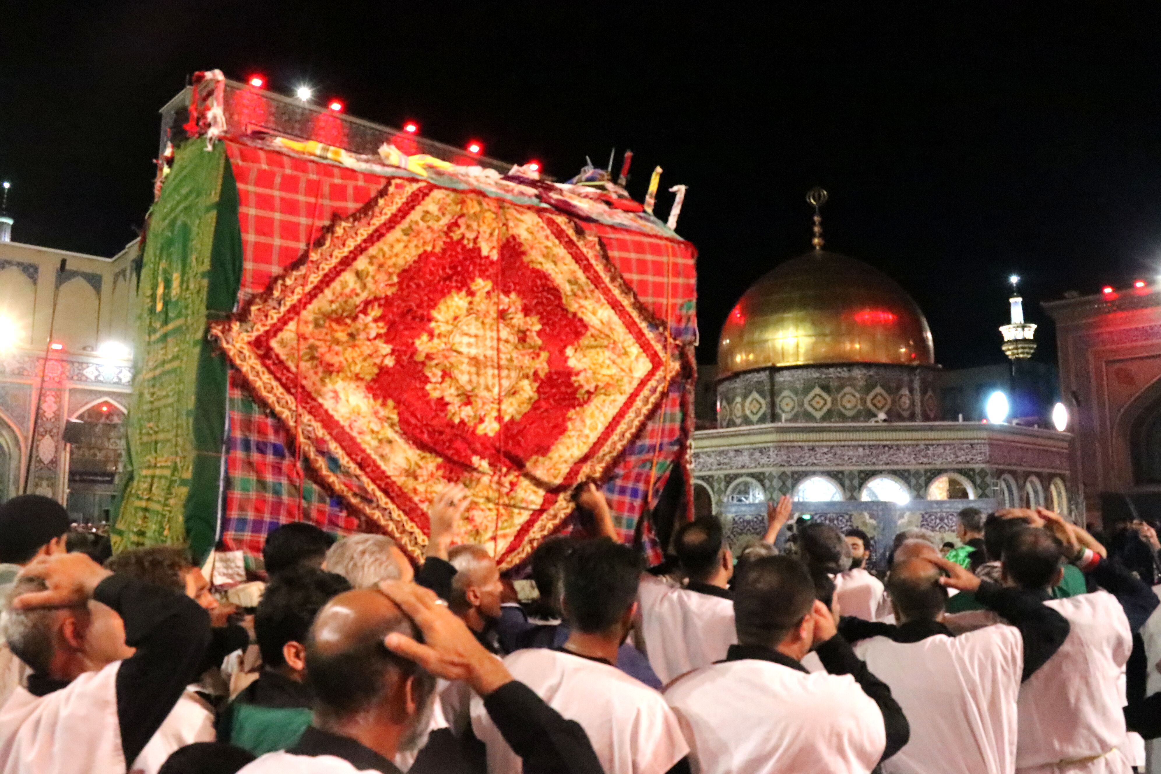 عزاداری گلستانی‌ها در حسینیه حرم مطهر رضوی 