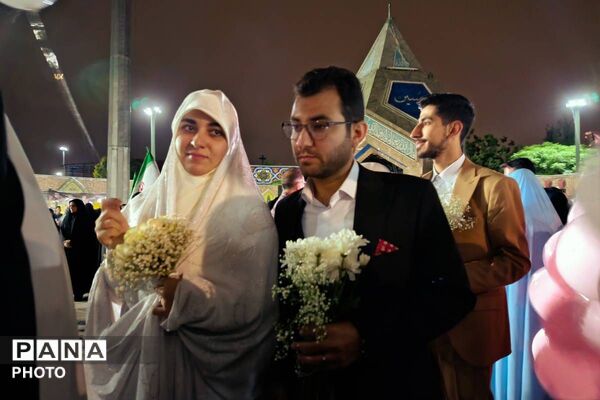 مراسم ازدواج آسان ۴۷ زوج جان فدا در شهرری