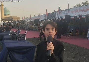 برپایی موکب عاشقان امام شهید ساوجبلاغ واقع در اتوبان کرج_تهران 