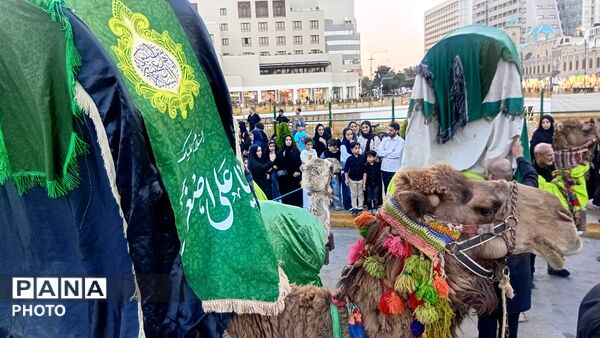 بیرق سیاه عزا در شب اول محرم بر گنبد ملکوتی امام هشتم برافراشته شد