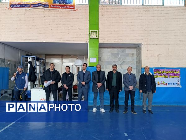 افتتاحیه مسابقات جام اقتدار فوتسال در سالن ۱۳ آبان شهرستان شیروان 