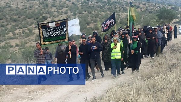 پیاده‌روی هیات روستای زرد تا امام زاده روستای کاستان