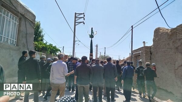 مراسم عزاداری در روز عاشورا همراه با حضور پر شور مردم روستای شوریاب