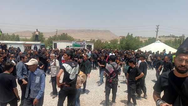 مراسم خیمه سوزان در شهر طاقانک