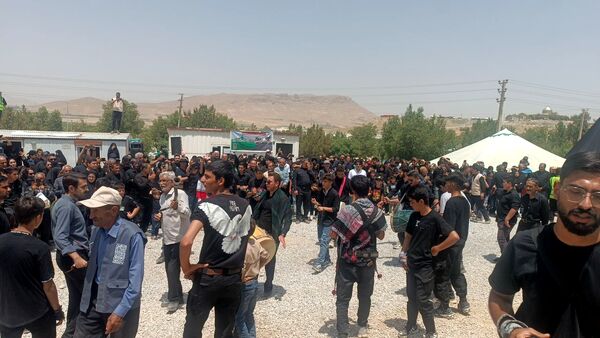 مراسم خیمه سوزان در شهر طاقانک
