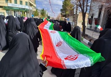 حضور مردم شهرستان ماهان در راهپیمایی 22 بهمن