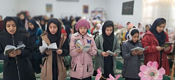 قرائت دعای توسل در آموزشگاه شهید رزمی خلیل آباد 