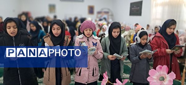 قرائت دعای توسل در آموزشگاه شهید رزمی خلیل آباد 