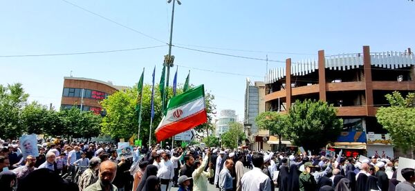 خروش مردم انقلابی قم در اعلام انزجار از جنایات رژیم صهیونیستی 
