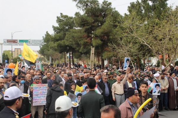 راهپیمایی روز جهانی قدس در شهرستان سمنان 