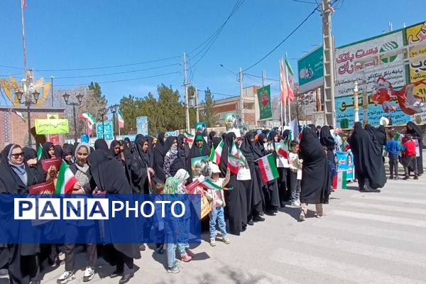 حضور پرشور مردم شهر تیتکانلو در راهپیمایی روز قدس 