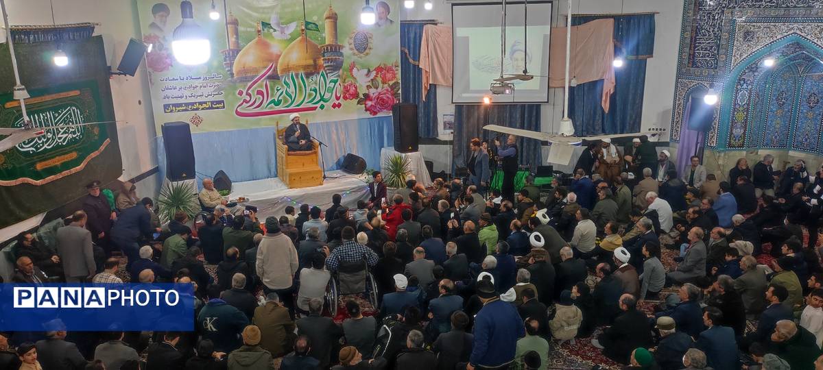 جشن بزرگ ولادت امام جواد (ع) در سالگرد عملیات کربلای پنج در بیت الجواد شیروان