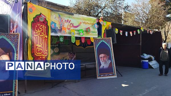 لحظاتی از آماده سازی موکب ها برای مهمانی کیلومتری نیشابور 