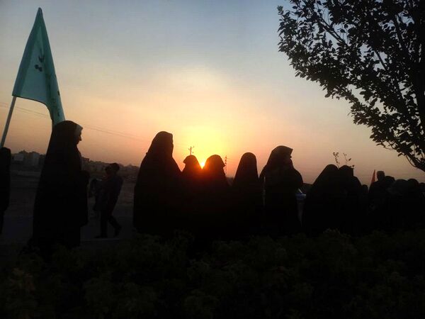 جلوه هایی از پیاده‌روی «امت احمد» در مسیر جمکران