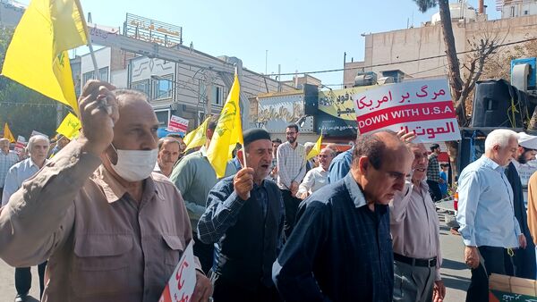 راهپیمایی مردم ولایتمدار شهرستان ورامین در محکومیت رژیم صهیونسیتی 