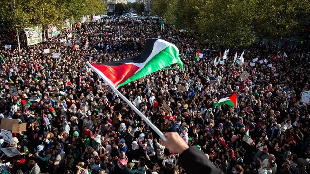 برگزاری ۱۰۵ تظاهرات در ۵۸ شهر مغرب در حمایت از مردم غزه
