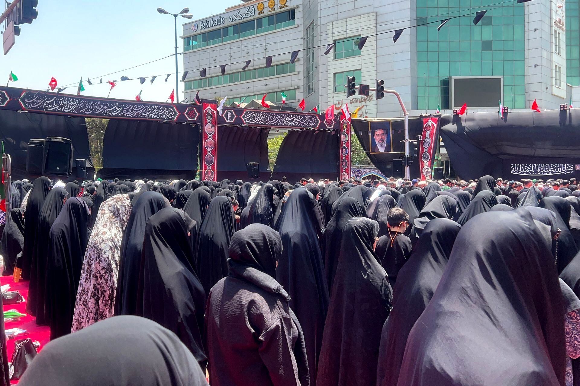 سوگواری عاشورایی در فلکه دوم تهرانپارس