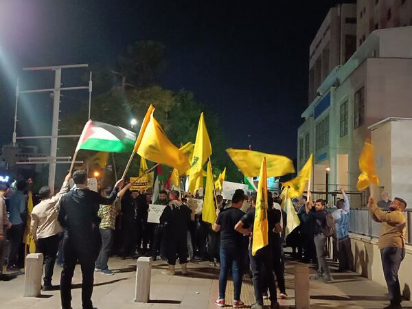 تجمع دانشجویان دانشگاه علوم پزشکی شیراز در محکومیت جنایت رژیم صهیونیستی