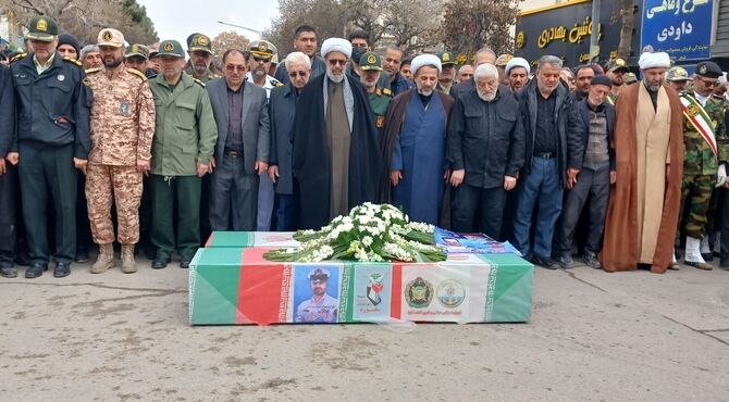 تشییع پیکر دو شهید ناوچه دنا در بجنورد