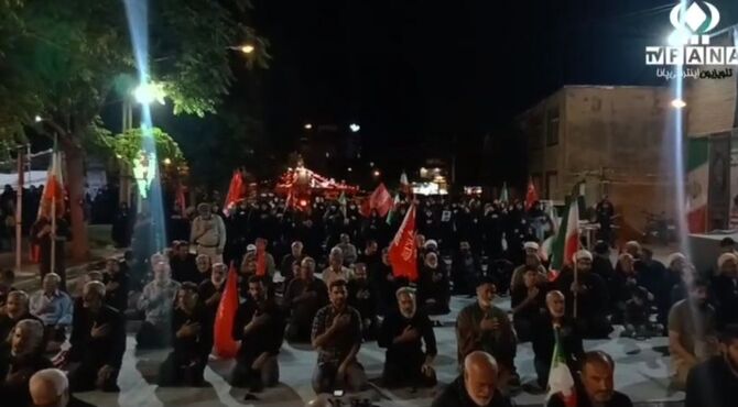 خروشِ شبانه «بامِ ایران» در سوگِ رهبر شهید