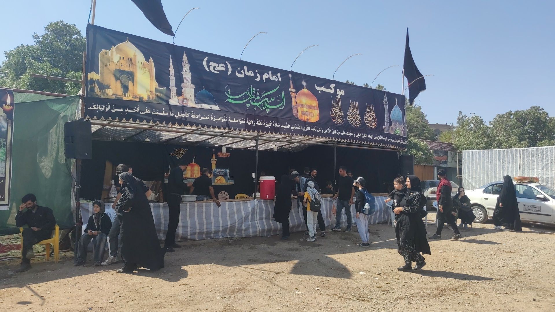 موکب امام زمان ( عج) میزبان زائران پیاده امام رضا ( ع) 
