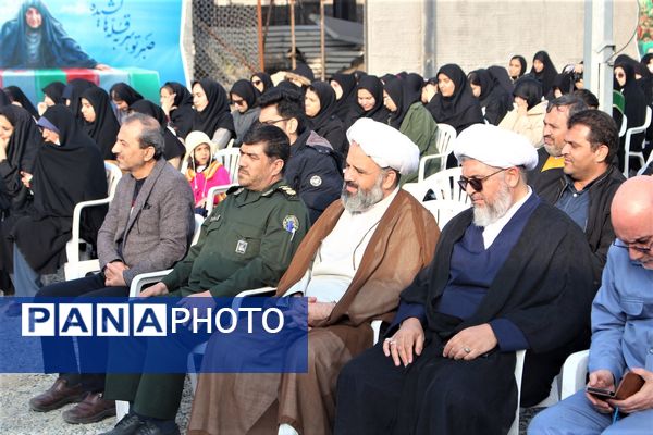 مراسم دومین سالگرد خاکسپاری شهید گمنام آموزشکده فنی دختران قم